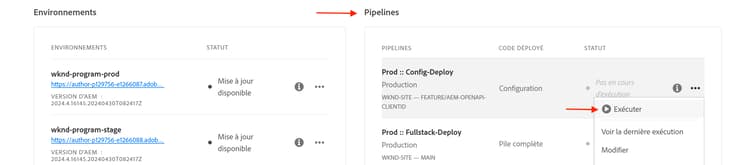 Déploiement de l’API YAML