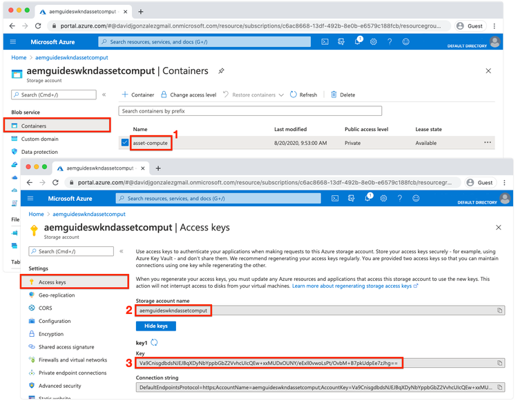 Stockage Azure Blob.