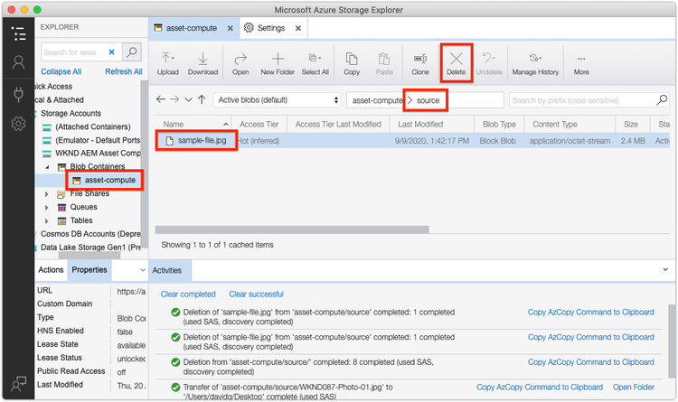 Microsoft Azure Blob Storage.