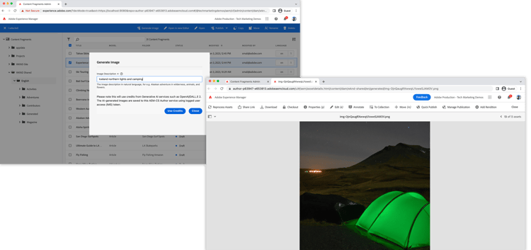 Génération d’images basée sur OpenAI et chargement vers l’extension AEM