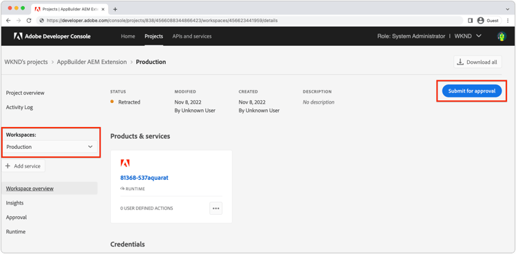 Soumission de l’extension pour validation.