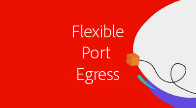 Sortie de port flexible