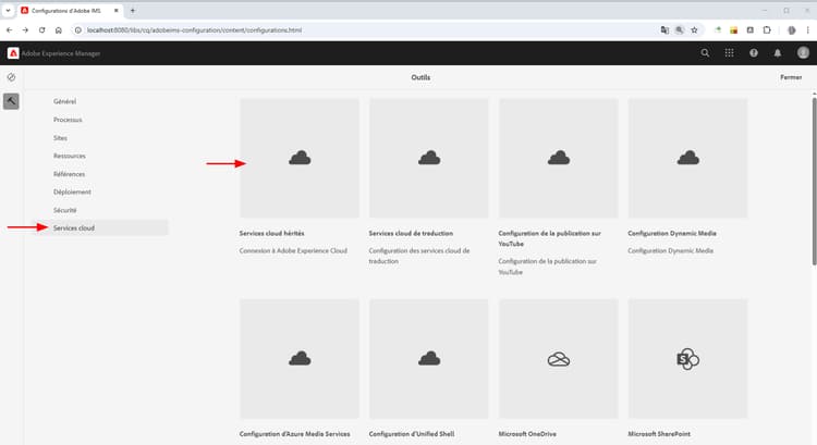 Services cloud hérités