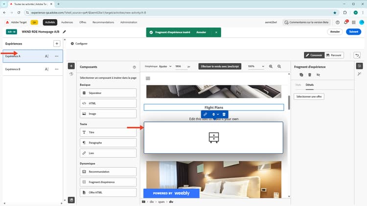 Sélection d’une offre