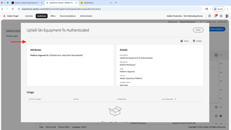 Détails de l’audience
