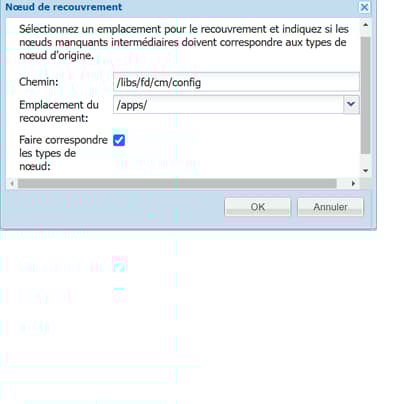 Nœud de recouvrement