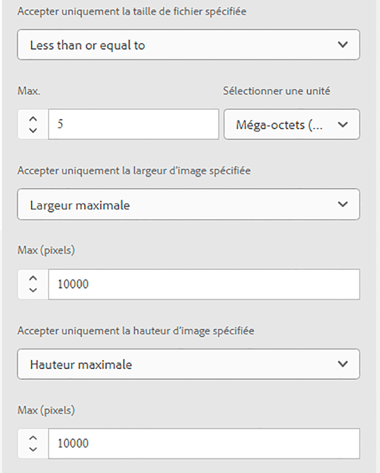 Règles de validation des références de contenu