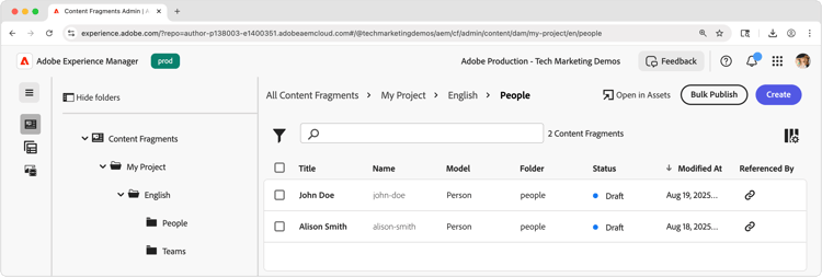 Nouveaux fragments de contenu.