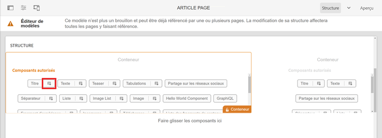 Configuration de la stratégie de titre.