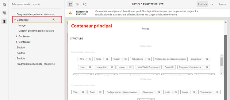 Conteneur principal.