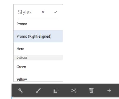 Menu déroulant Style.