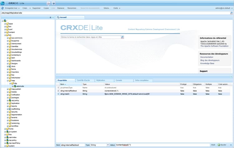 Configuration des URL absolues du plan du site.