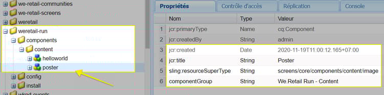 Propriétés pour /apps/weretail-run/components/content/poster