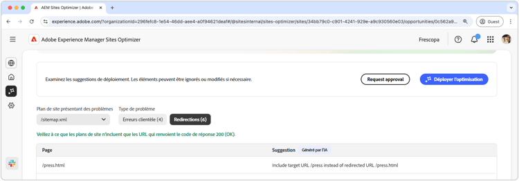 Optimisation automatique des problèmes de plan de site