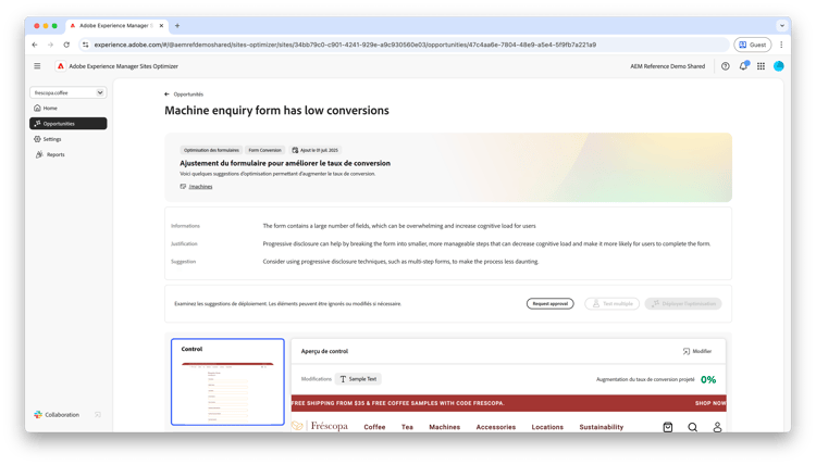 Identification automatique des conversions faibles