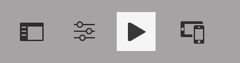 Icône Contrôle en amont dans la barre d’outils de l’éditeur de page d’AEM Sites