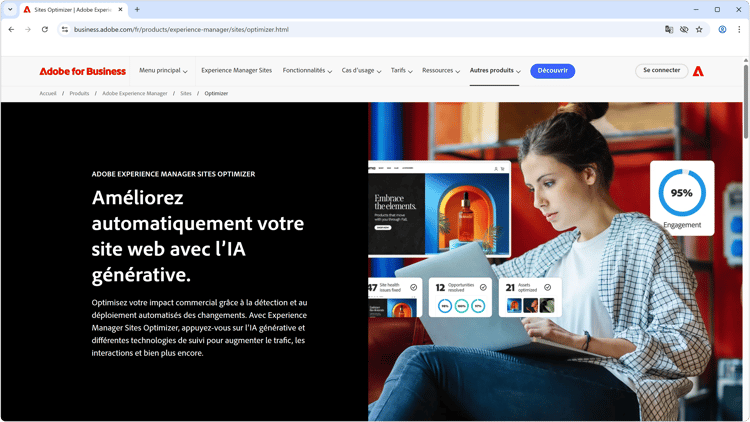 Explorer les fonctionnalités d’AEM Sites Optimizer