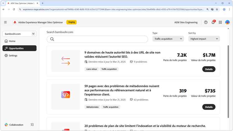Acquisition de trafic