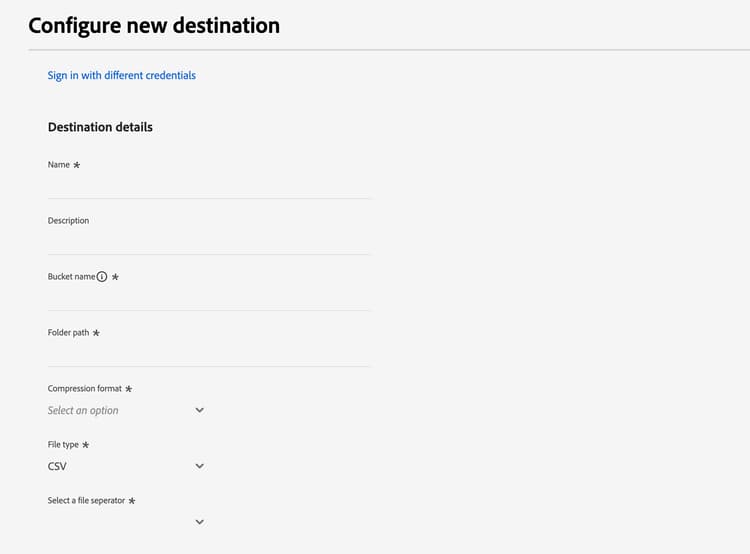 Capture d’écran des détails de la destination