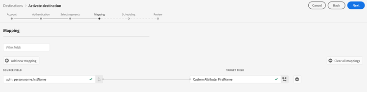 Braze Destination Mapping Complete