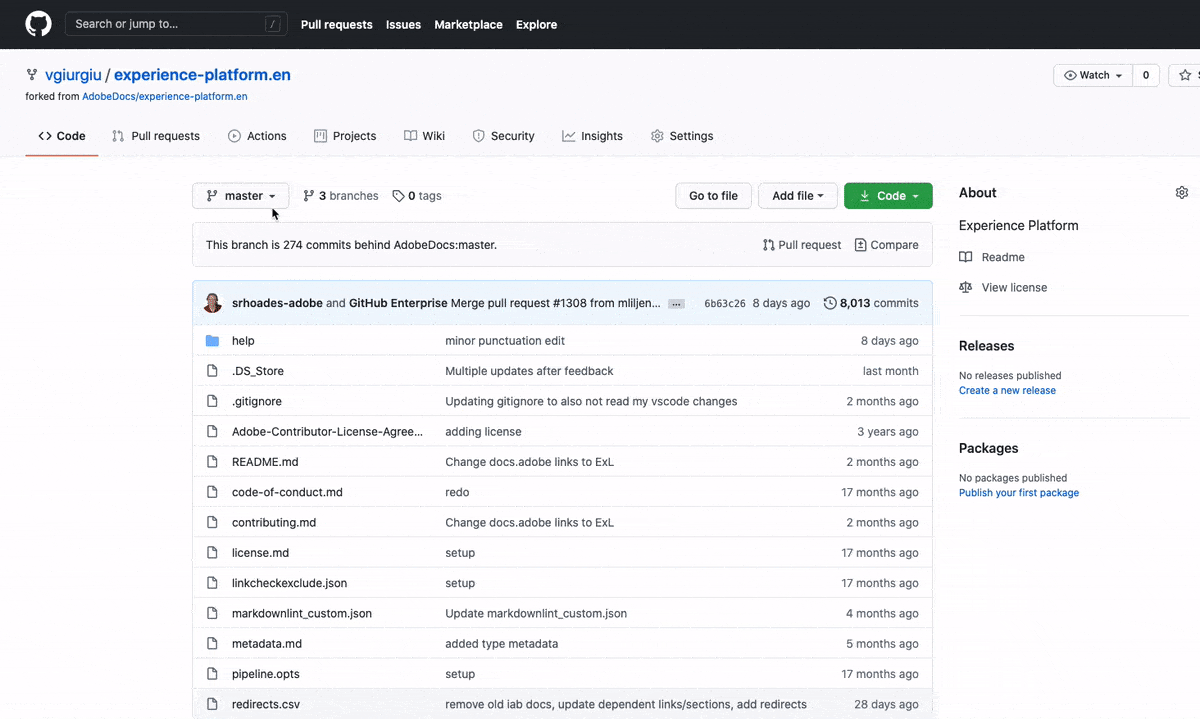 Charger l’image sur GitHub