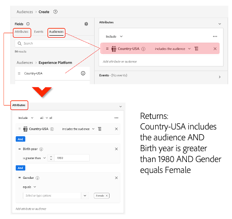 CDP-Ajouter une audience par défaut