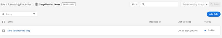 Image illustrant la règle activée