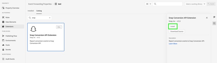 Image illustrant le bouton d’installation