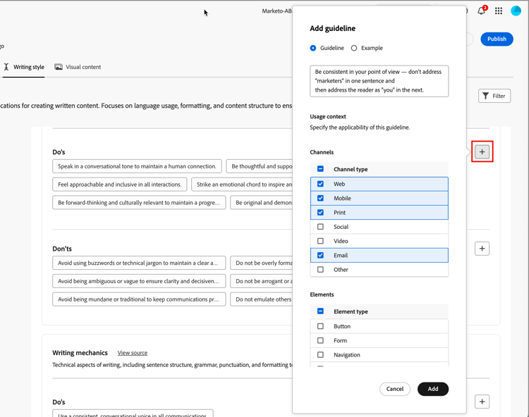 Ajouter une directive