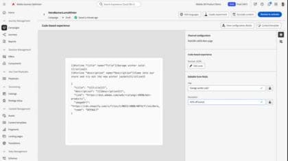 Ajouter des champs de formulaire aux modèles de canal d’expérience basée sur du code