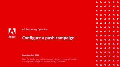 Configurer et envoyer une campagne de notifications push