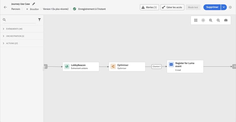 Ajouter une action d’e-mail au parcours