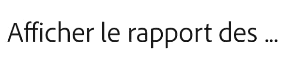 Rapport dynamique