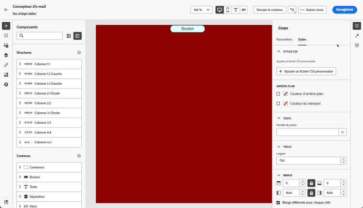 Sélectionner le bouton Ajouter un fichier CSS personnalisé
