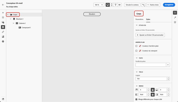 Sélectionnez le bouton Ajouter un fichier CSS personnalisé