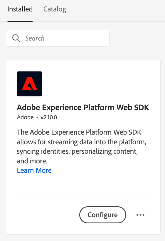 SDK web Adobe Experience Platform