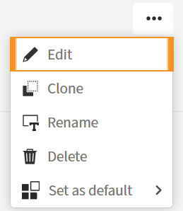 Modifier le certificat à partir du menu Actions