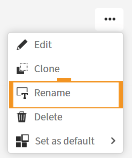 Renommer le certificat à partir du menu Actions