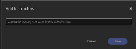 Ajouter un instructeur