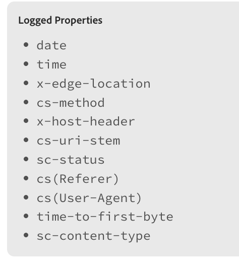 Sélection de champ CloudFront