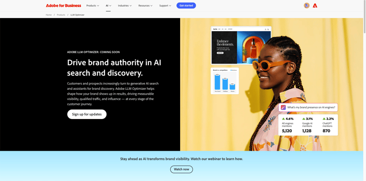 Explorer les fonctionnalités du Adobe LLM Optimizer