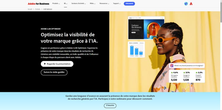 Explorer les fonctionnalités d’Adobe LLM Optimizer