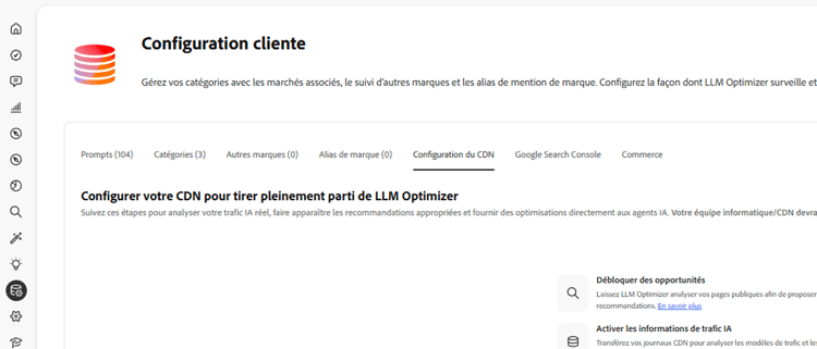 Accéder à Configuration cliente