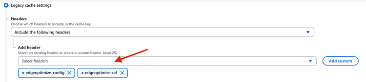 Hérité du cache Cloudfront