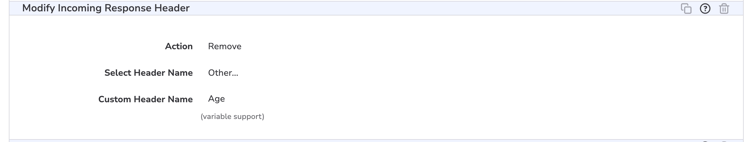 Modifier les en-têtes de réponse entrante