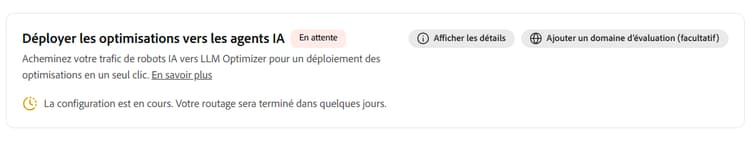 Routage en cours