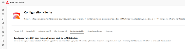 Accéder à Configuration cliente