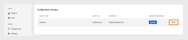 Afficher les modifications de configuration