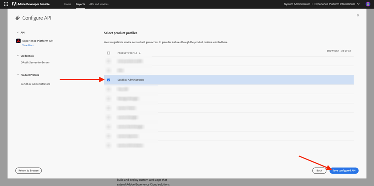 Créer un sandbox