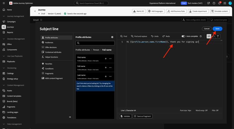 Journey Optimizer